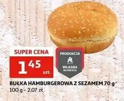 Auchan Bułka do hamburgerów z sezamem oferta