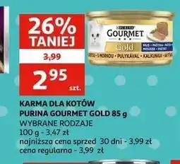 Auchan Karma dla kota kurczak Purina Gourmet Gold oferta