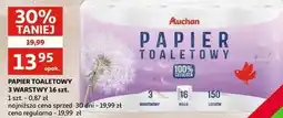 Auchan Papier toaletowy biały Auchan oferta