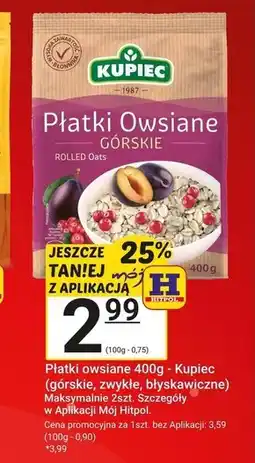 Hitpol Płatki owsiane Kupiec oferta