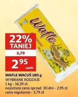 Auchan Wafle cytrynowe Wacuś oferta