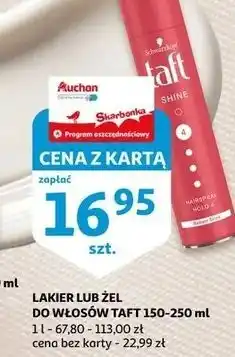 Auchan Lakier do włosów 4 Taft Shine oferta