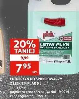 Auchan Płyn do spryskiwaczy letni z lejkiem Plak oferta