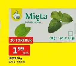 Auchan Herbata ziołowa mięta Podniesiony Kciuk oferta