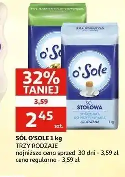 Auchan Sól kamienna jodowana O'sole oferta