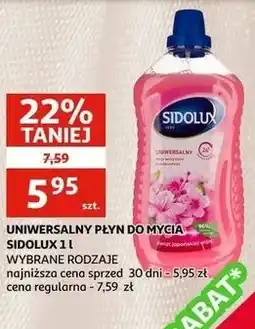 Auchan Płyn do mycia kwiat japońskiej wiśni Sidolux Uniwersalny oferta