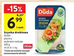 Intermarche Szynka drobiowa, wybrane rodzaje Duda oferta