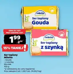 Netto Ser topiony Miletto z szynką bloczek oferta