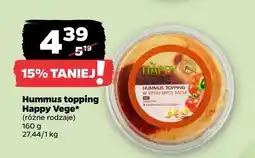Netto Hummus topping Happy Vege różne rodzaje oferta