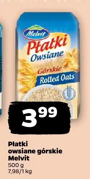 Netto Płatki owsiane górskie Melvit oferta