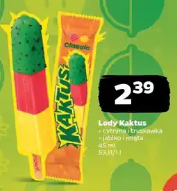 Netto Lody Kaktus jabłko i mięta, cytryna i truskawka oferta