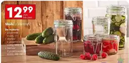 Biedronka Słoiki z klamrą 180 ml oferta