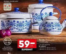 Biedronka Garnek emaliowany 24 cm Emalia Olkusz oferta