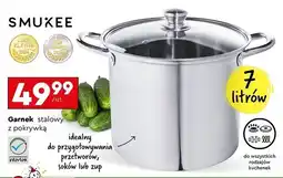 Biedronka Garnek stalowy z pokrywką 7 l Smukee oferta