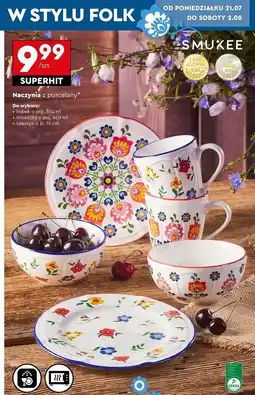 Biedronka Talerzyk porcelanowy 19 cm Smukee oferta