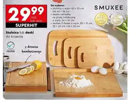 Biedronka Zestaw desek do krojenia 40 x 25 cm + 32 20 15 Smukee oferta