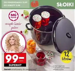 Biedronka Garnek do pasteryzacji 12 l Mg Home oferta