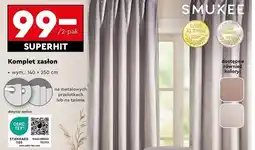 Biedronka Zasłony strukturalne na przelotkach 140 x 250 cm Smukee oferta