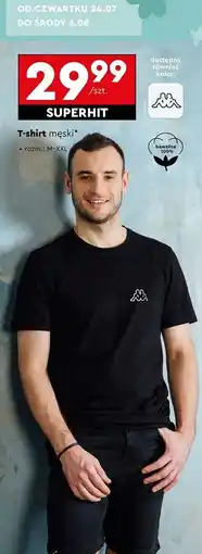 Biedronka T-shirt męski rozm. m-xxl Kappa oferta