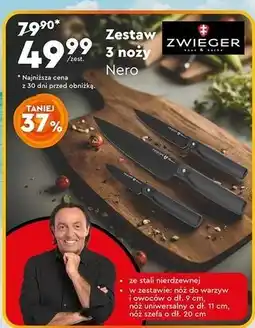 Biedronka Zestaw noży nero Zwieger oferta
