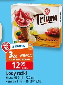 E.Leclerc Lody vanille fraise Wiodąca Marka Trium oferta