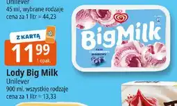 E.Leclerc Lody śmietankowo-jagodowe Algida Big Milk oferta