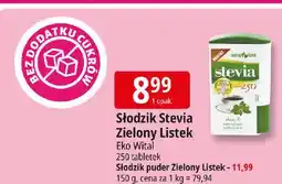 E.Leclerc Słodzik stevia naturalny w pudrze Zielony Listek oferta