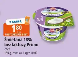 E.Leclerc Śmietana 18% bez laktozy Zott Primo oferta