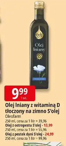 E.Leclerc Olej z pestek dyni S'olej oferta