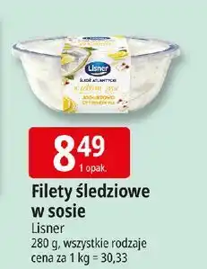 E.Leclerc Śledź atlantycki w lekkim sosie jogurtowo-cytrynowym Lisner oferta