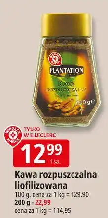 E.Leclerc Kawa liofilizowana Wiodąca Marka Plantation oferta