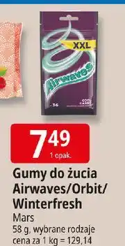 E.Leclerc Guma do żucia cool cassis xxl Airwaves oferta