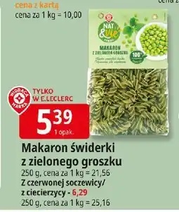 E.Leclerc Makaron z czerwonej soczewicy Wiodąca Marka Nat & Vie oferta