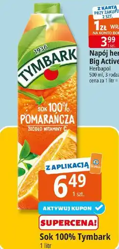 E.Leclerc Sok pomarańczowy Tymbark oferta