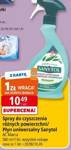 E.Leclerc Płyn do dezynfekcji uniwersalny eukaliptus Sanytol oferta