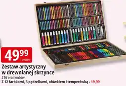 E.Leclerc Zestaw z 12 farbkami 3 pędzelkami ołówkiem i temperówką oferta