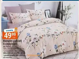 E.Leclerc Komplet pościeli 200 x 220 + 2 70 80 cm prześcieradło 180 230 J&J Trend oferta