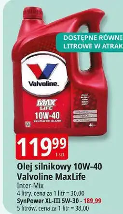 E.Leclerc Olej silnikowy synpower 5w-30 Valvoline oferta