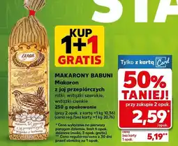 Kaufland Makaron z jaj przepiórczych: nitki/wstążki szerokie/wstążki cienkie 1+1 GRATIS Babuni oferta