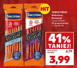 Kaufland Kabanosy Exclusive Tarczyński różne rodzaje oferta