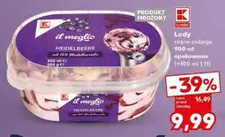 Kaufland Lody jagodowe Il Meglio, różne rodzaje oferta