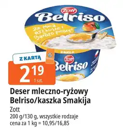 E.Leclerc Deser mleczno-ryżowy Belriso Zott oferta