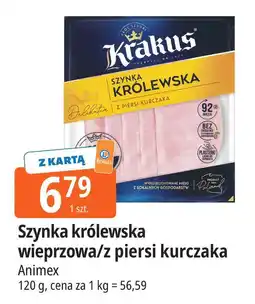 E.Leclerc Szynka królewska wieprzowa/z piersi kurczaka Krakus Animex oferta