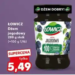 Kaufland ŁOWICZ Dżem jagodowy 280 g słoik oferta