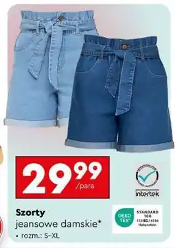 Biedronka Szorty jeansowe damskie oferta