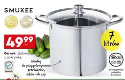 Biedronka Garnek stalowy z pokrywką oferta