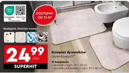 Biedronka Komplet dywaników łazienkowych oferta