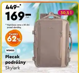 Biedronka Plecak podróżny Skylark oferta