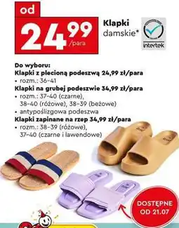 Biedronka Klapki damskie oferta