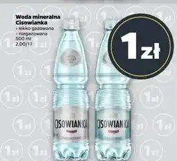 Netto Woda lekko gazowana Cisowianka oferta